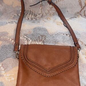 Women's Brown Leather Crossbody Bag